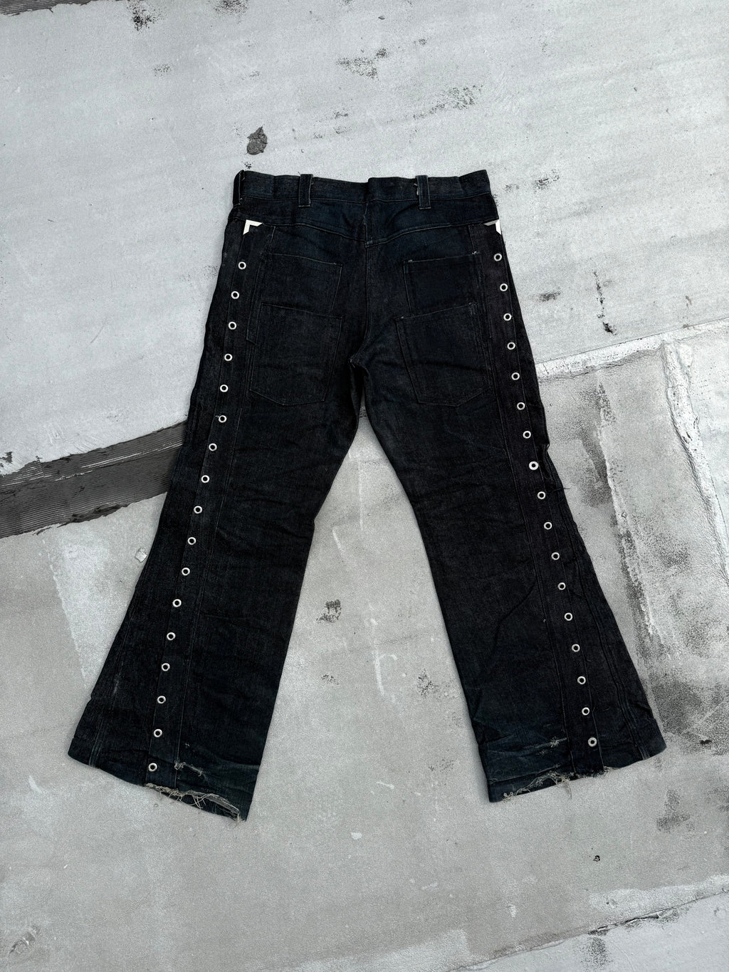 Lace Waxed Denim
