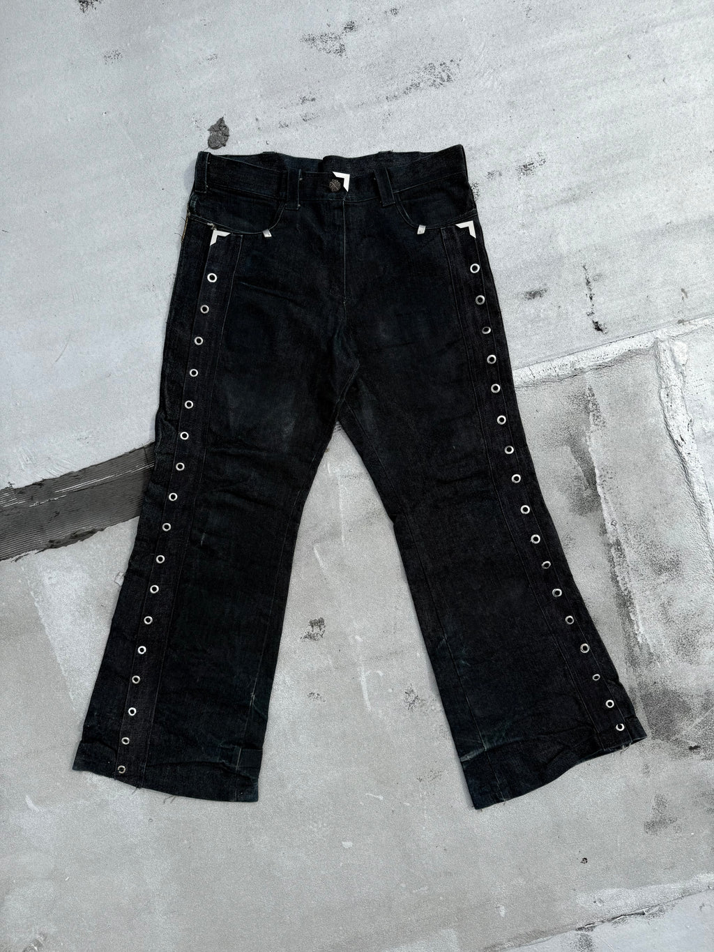 Lace Waxed Denim