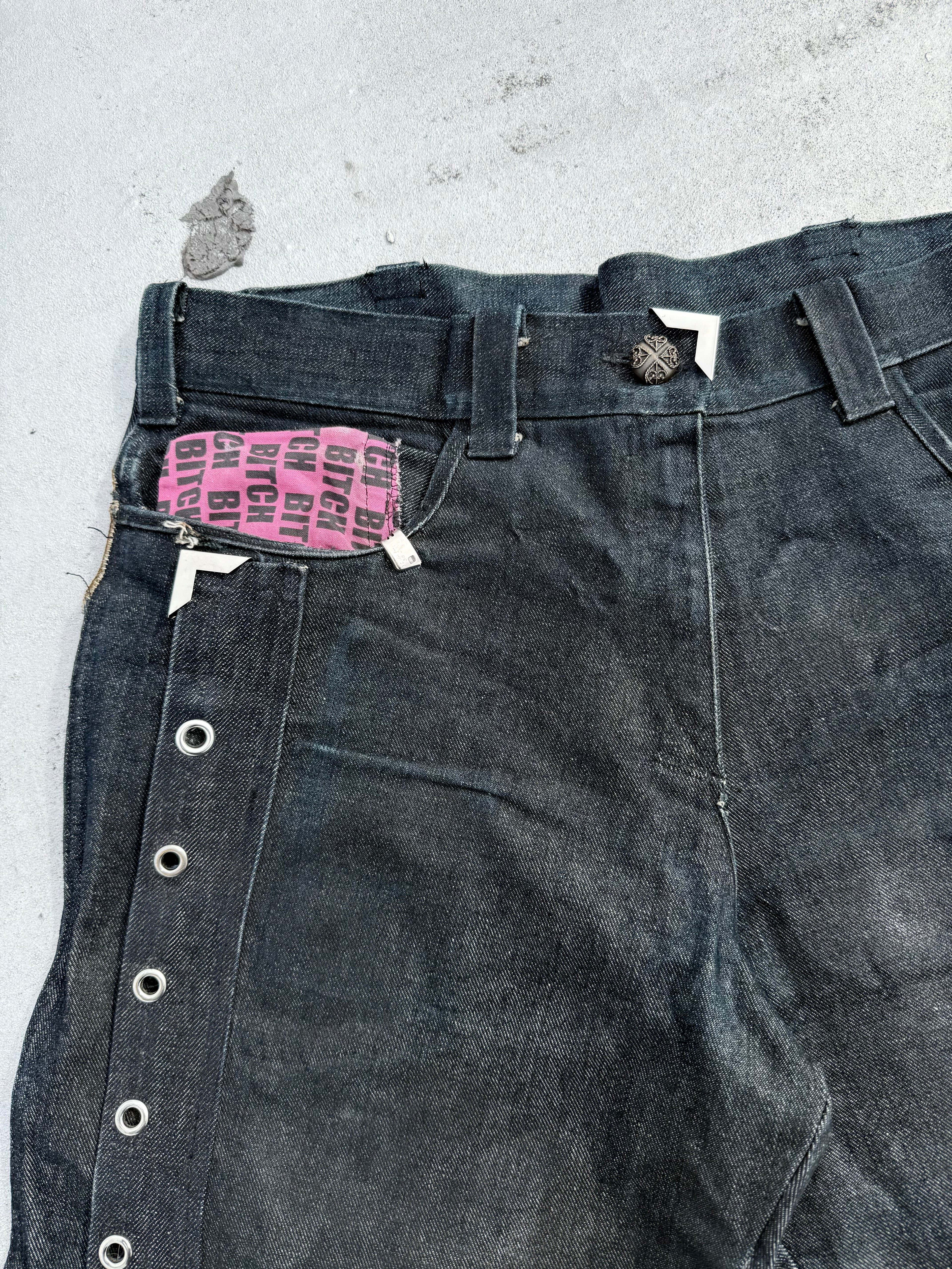 Lace Waxed Denim