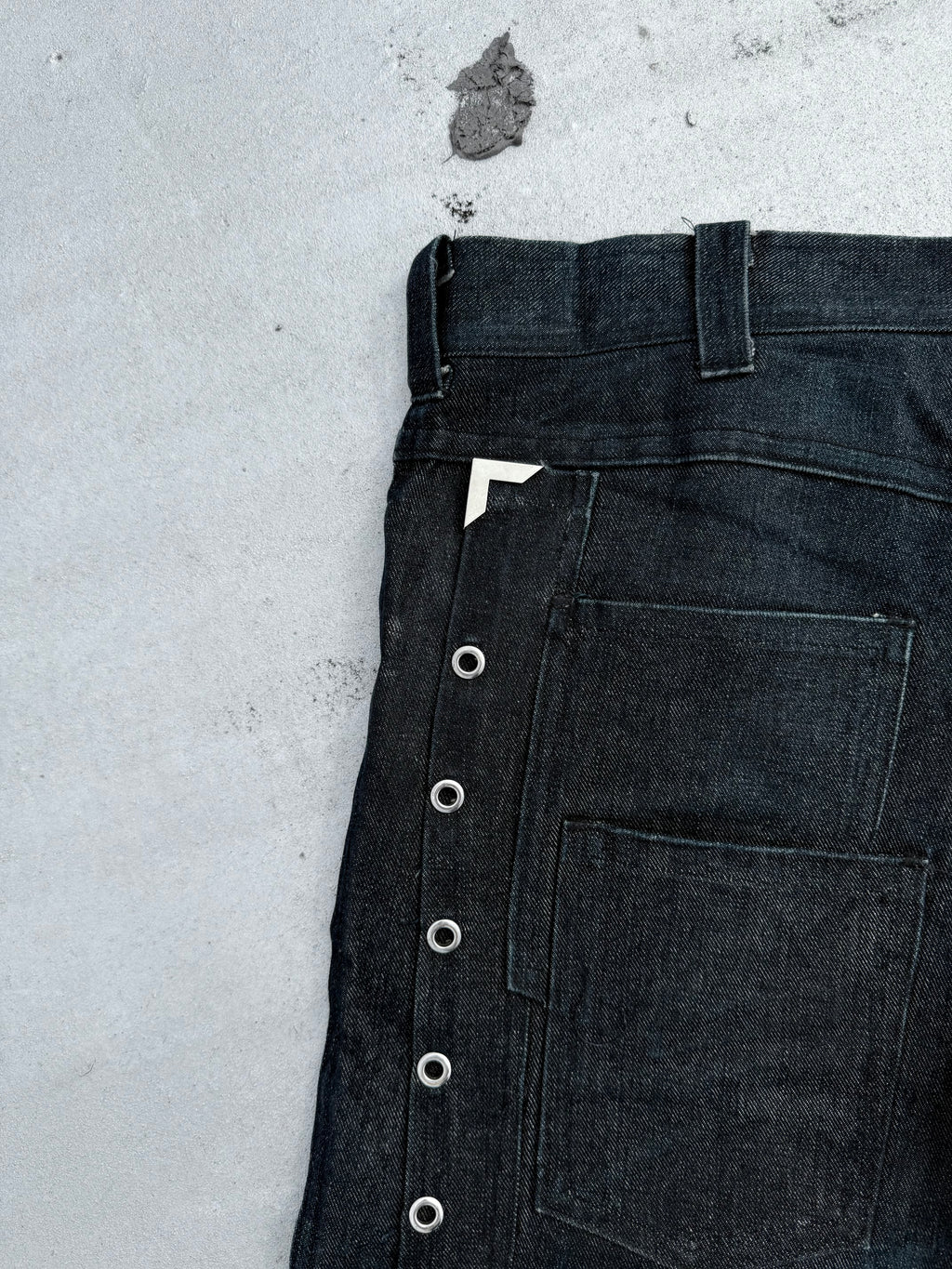 Lace Waxed Denim
