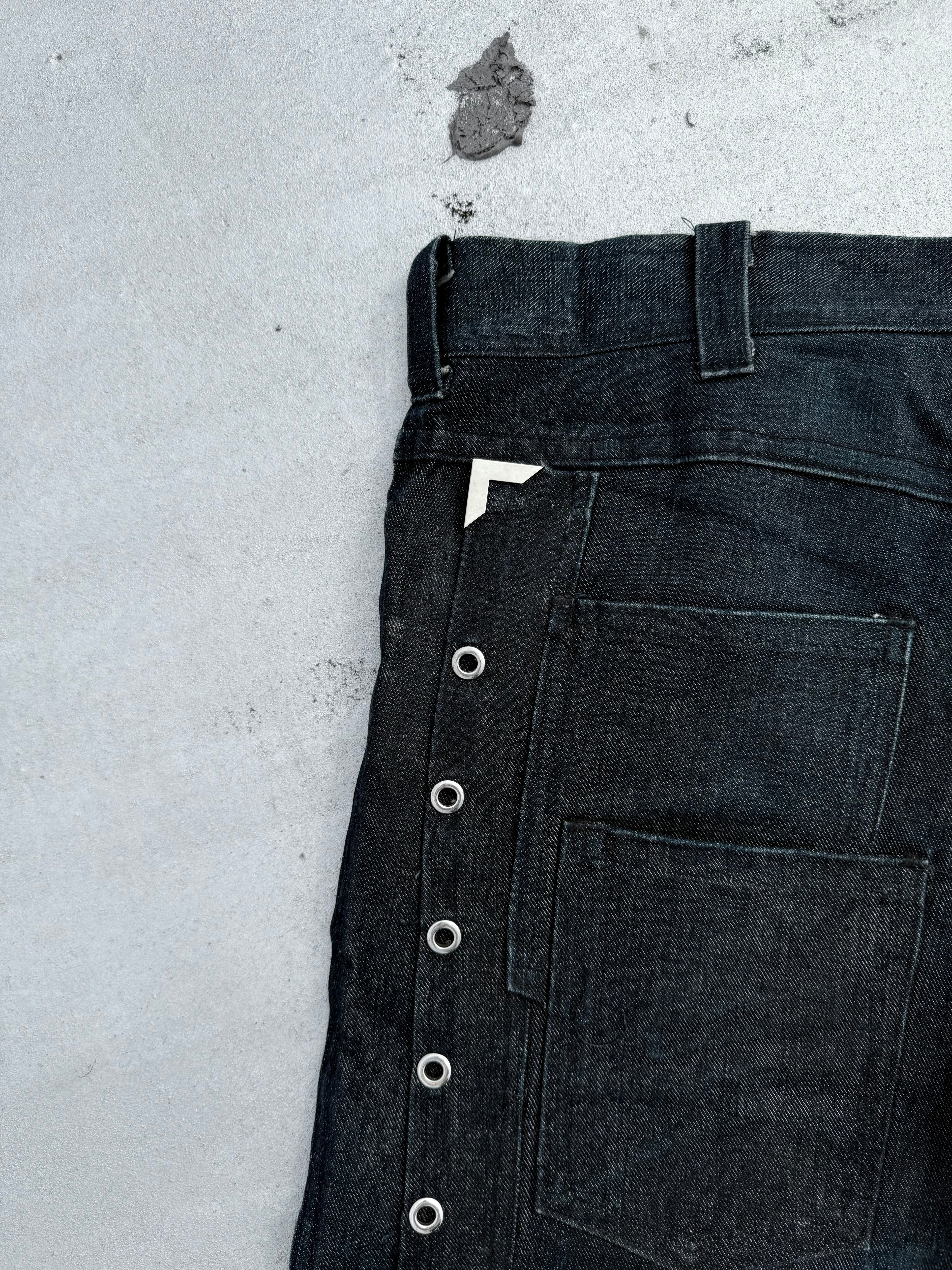 Lace Waxed Denim